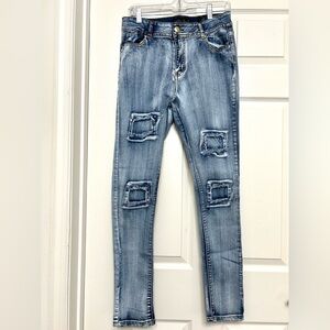 Roma Studio Skinny Distress Jeans